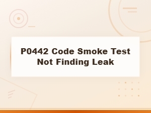 P0442 Code: Smoke Test Not Finding the Leak