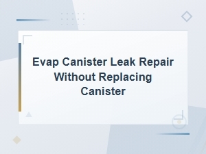 How to Fix Evap Canister Leak Without Replacing It